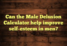 Can the Male Delusion Calculator help improve self-esteem in men?
