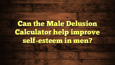 Can the Male Delusion Calculator help improve self-esteem in men?