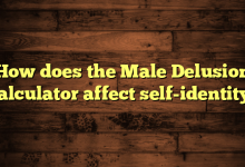 How does the Male Delusion Calculator affect self-identity?