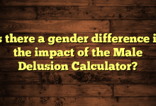 Is there a gender difference in the impact of the Male Delusion Calculator?