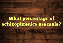 What percentage of schizophrenics are male?